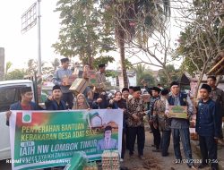 IAI Hamzanwadi Lombok Timur Salurkan Bantuan untuk Korban Kebakaran Desa Adat Sade