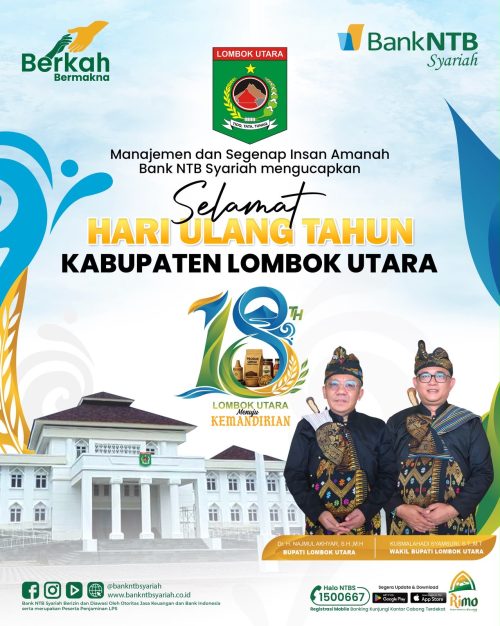 Selamat HUT Kabupaten Lombok Utara. (Iba)