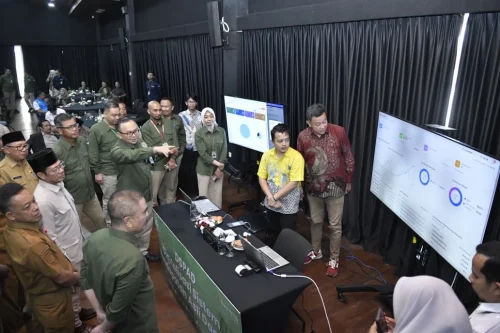 DSPAD diperkenalkan Bank NTB Syariah pada Senin (6/7) di Kantor Pusat Bank NTB Syariah, Jalan Udayana, Mataram. Inovasi tersebut menjadi salah satu langkah strategis perseroan dalam mendukung digitalisasi tata kelola pemerintahan sekaligus mengoptimalkan Pendapatan Asli Daerah (PAD) di Nusa Tenggara Barat. (Iba)