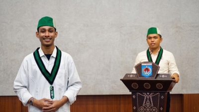 Kabid Hukum dan HAM Sultan Rajius (kanan) dan Kabid PTKP HMI MPO Cabang Mataram. (Iba)