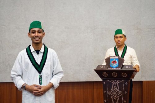 Kabid Hukum dan HAM Sultan Rajius (kanan) dan Kabid PTKP HMI MPO Cabang Mataram. (Iba)
