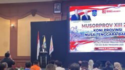 Pesan Keras Mori Hanafi di Musorprov KONI NTB: Jangan Jadikan KONI untuk Kepentingan Pribadi