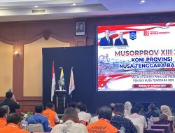Pesan Keras Mori Hanafi di Musorprov KONI NTB: Jangan Jadikan KONI untuk Kepentingan Pribadi