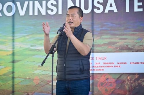 Gubernur NTB Lalu Muhamad Iqbal dalam Workshop Manajemen Risiko Pemerintah Provinsi NTB di Sembalun, Lombok Timur, Sabtu (8/8).
