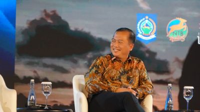 Gubernur Nusa Tenggara Barat (NTB) Lalu Muhamad Iqbal dalam The 5th World Conference on Creative Economy (WCCE) 2026 di Jakarta, Jumat (23/10/2026). (Iba)
